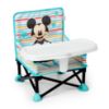Picture of Bright Starts Disney Mickey Mouse Pop 'N Sit Portable Booster, Indoor/Outdoor Use, Floor Seat with Feeding Tray, Blue, 6 Mos - 3 Yrs