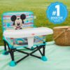 Picture of Bright Starts Disney Mickey Mouse Pop 'N Sit Portable Booster, Indoor/Outdoor Use, Floor Seat with Feeding Tray, Blue, 6 Mos - 3 Yrs