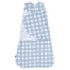 Picture of HALO Micro-Fleece Sleepsack Swaddle, 3-Way Adjustable Wearable Blanket, TOG 3.0, Gingham Blue, Small, 3-6 Months