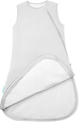 Picture of PurComfy Supersoft Sleep Sack 1.0 TOG, Premium Bamboo Viscose Baby Sleeping Bag, 2-Way Safe Zipper Sleep Sacks 6-15 Months (Dolphin)