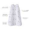 Picture of HALO SleepSack, 100% Cotton Wearable Blanket, Swaddle Transition Sleeping Bag, TOG 0.5, Llama Sand, Size X-Large, 18-24 Months
