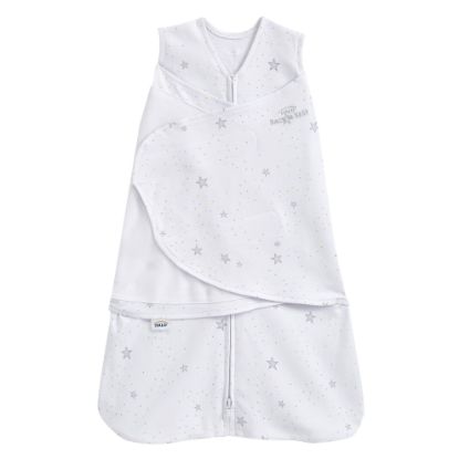 Picture of HALO 100% Cotton Sleepsack Swaddle, 3-Way Adjustable Wearable Blanket, TOG 1.5, Stardust, Small, 3-6 Months