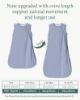 Picture of PurComfy Supersoft Sleep Sack 1.0 TOG, Premium Bamboo Viscose Baby Sleeping Bag, 2-Way Safe Zipper Sleep Sacks 6-15 Months (Slate)