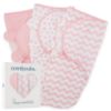 Picture of Comfy Cubs Easy Swaddle Blanket, 3 Pack - 100% Cotton Newborn Wrap, Large for 3-6 Months Infants, with Adjustable Velcro, Breathable and Durable Sleep Sack for Babies - Pink