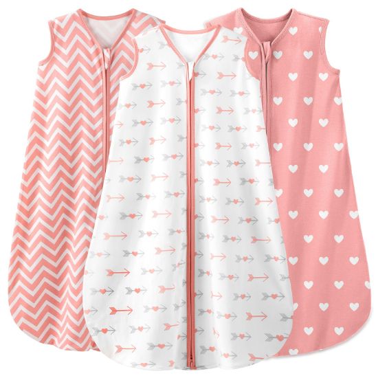 Picture of Yoofoss Baby Sleep Sack 0-6 Months Baby Wearable Blanket 100% Cotton 2-Way Zipper TOG 0.5 Toddler Sleeping Sack, Lightweight Sleep Sacks for Babies(Small)