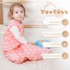 Picture of Yoofoss Baby Sleep Sack 0-6 Months Baby Wearable Blanket 100% Cotton 2-Way Zipper TOG 0.5 Toddler Sleeping Sack, Lightweight Sleep Sacks for Babies(Small)