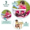 Picture of Bright Starts Disney Minnie Mouse Pop 'N Sit Portable Booster, Indoor/Outdoor Use, Floor Seat with Feeding Tray, 6 Mos - 3 Yrs