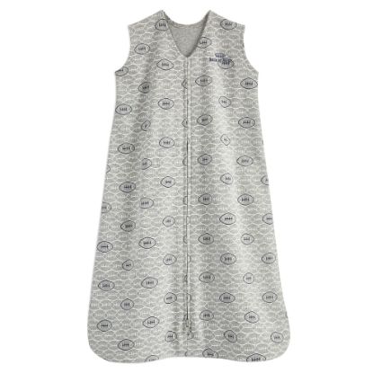 Picture of HALO SleepSack, 100% Cotton Wearable Blanket, Swaddle Transition Sleeping Bag, TOG 0.5, Footballs, Large, 12-18 Months