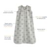 Picture of HALO SleepSack, 100% Cotton Wearable Blanket, Swaddle Transition Sleeping Bag, TOG 0.5, Footballs, Large, 12-18 Months