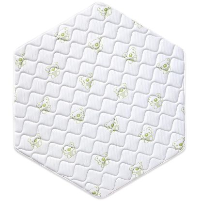 Picture of Premium Foam Baby Hexagon Mat 52" X 45", Thick One-Piece Crawling Mat, Odorless BabyMat Floor Mat, Non-Slip Cushioned Baby Playmat for Infants,Babies,Toddlers. Machine Washable for Easy Care.