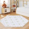 Picture of Premium Foam Baby Hexagon Mat 52" X 45", Thick One-Piece Crawling Mat, Odorless BabyMat Floor Mat, Non-Slip Cushioned Baby Playmat for Infants,Babies,Toddlers. Machine Washable for Easy Care.