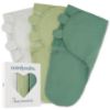 Picture of Comfy Cubs Easy Swaddle Blanket, 3 Pack - 100% Cotton Newborn Wrap, Small for 0-3 Months Infants, with Adjustable Velcro, Breathable and Durable Sleep Sack for Babies - Stone, Sage, Azul