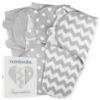 Picture of Comfy Cubs Easy Swaddle Blanket, 3 Pack - 100% Cotton Newborn Wrap, Large for 3-6 Months Infants, with Adjustable Velcro, Breathable and Durable Sleep Sack for Babies - Grey