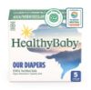 Picture of HealthyBaby Our Diapers | EWG Verified Safe & Plant-Based Diapers | Leak Protection | Soft Organic Cotton Shell | Chlorine-Free Diaper for Sensitive Skin | Size 5 (27-35 lbs) 40 Count