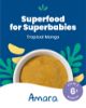 Picture of Amara Organic Baby Food - Stage 2 - Tropical Mango - Baby Cereal to Mix With Breastmilk, Water or Baby Formula - Shelf Stable Baby Food Pouches Made from Organic Fruit - 14 Pouches, 3.5oz Per Serving