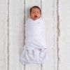Picture of HALO 100% Cotton Sleepsack Swaddle, 3-Way Adjustable Wearable Blanket, TOG 1.5, Midnight Moons Pink, Newborn, 0-3 Months