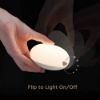 Picture of Anico EASZZZ Baby Night Light, Nursery Night Lamp for Breastfeeding, Soft BPA Free Silicone Touch Night Lamp, Eye Caring, Easy Flip Design, Stepless Dimming, 1-Pack