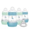Picture of MAM 5oz Easy Start Anti-Colic Baby Bottles, Slow Flow with Bonus Medium Flow Nipple, Reduces Colic, Gas, & Reflux, Easy-to-Clean, BPA-Free, Baby Bottles for Newborns, 0-3 Months