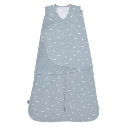 Picture of HALO 100% Cotton Sleepsack Swaddle, 3-Way Adjustable Wearable Blanket, TOG 1.5, Birds, Small, 3-6 Months
