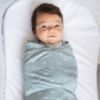 Picture of HALO 100% Cotton Sleepsack Swaddle, 3-Way Adjustable Wearable Blanket, TOG 1.5, Birds, Small, 3-6 Months