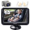 Picture of Rohent Baby Car Camera Gray - 1080P HD, Easy Installation, 360° Adjustable, Night Vision, 150° Wide-Angle Lens, Perfect Match for Car Interiors, Ideal for Parents, Grandparents