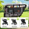 Picture of Guiseapue Double Stroller Organizer with 2 Insulated Cup Holders: Parent Console Double Jogging Stroller Caddy, Stroller Accessories Fits for Baby Jogger City Mini GT2 and Jeep Double Stroller
