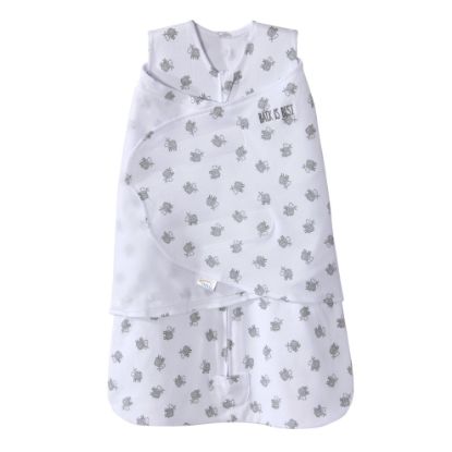 Picture of HALO 100% Cotton Sleepsack Swaddle, 3-Way Adjustable Wearable Blanket, TOG 1.5, Lamb Scribble White, Newborn, 0-3 Months