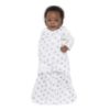 Picture of HALO 100% Cotton Sleepsack Swaddle, 3-Way Adjustable Wearable Blanket, TOG 1.5, Lamb Scribble White, Newborn, 0-3 Months