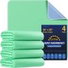 Picture of 4 Pack 36” x 36” Extra Heavy Absorbency Washable Underpads, Waterproof Quick Drying Nursing Pads Incontinence Bed Pads, Reusable Washable Pee Pads for Dogs, Diaper Changing & Adults