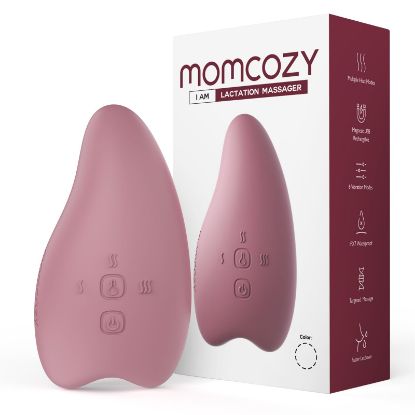 Picture of Momcozy Warming Lactation Massager 2-in-1, Soft Breast Massager for Breastfeeding, Heat + Vibration Adjustable for Clogged Ducts, Improve Milk Flow, Engorgement