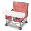 Picture of Summer by Bright Starts Pop 'N Sit Portable Booster Chair, Floor Seat, Indoor/Outdoor Use, Compact Fold, Coral, 6 Mos - 3 Yrs
