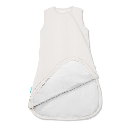 Picture of PurComfy Supersoft Sleep Sack 1.0 TOG, Premium Bamboo Viscose Baby Sleeping Bag, 2-Way Safe Zipper Sleep Sacks 6-15 Months (Oat)