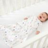 Picture of HALO Sleepsack 3-Way Adjustable Baby Swaddle, 100% Cotton - Neutral Triangles, Newborn