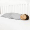 Picture of HALO 100% Cotton Sleepsack Swaddle, 3-Way Adjustable Wearable Blanket, TOG 1.5, Heather Grey, Small, 3-6 Months