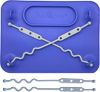 Picture of BUSY BABY Silicone Mat - Suction Cups, 4 Straps to Secure Baby Essentials, Self Feeding, Baby Led Weaning, Travel Sleeve Included (Violet)