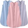 Picture of Yoofoss Baby Sleep Sack 0-6 Months Wearable Blanket for Babies 100% Cotton 2-Way Zipper TOG 0.5 Toddler Sleeping Sack 3 Pack, Comfy Soft Lightweight