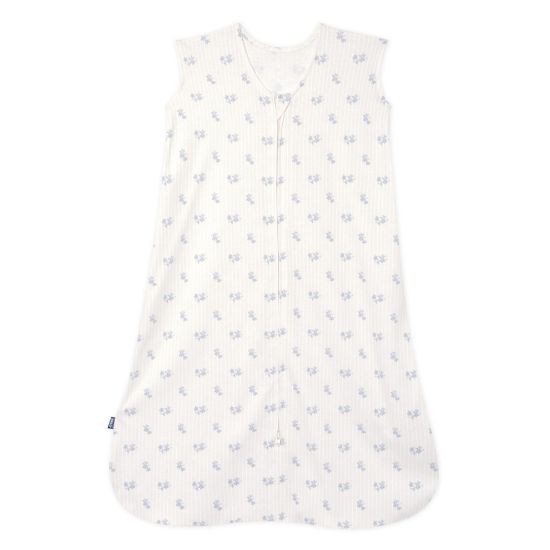 Picture of HALO SleepSack, 100% Cotton Wearable Blanket, Swaddle Transition Sleeping Bag, TOG 0.5, Floral Vintage Stripe, Medium, 6-12 Months