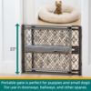 Picture of MYPET North States Paws Portable Pet Gate: 26-40" Wide. Pressure Mount. No Tools Needed. Made in USA. Dog Gate 23" Tall, Expandable, Durable Dog Gates for Doorways, Fieldstone Gray