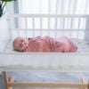 Picture of Comfy Cubs Easy Swaddle Blanket, 3 Pack - 100% Cotton Newborn Wrap, Large for 3-6 Months Infants, with Adjustable Velcro, Breathable and Durable Sleep Sack for Babies - Blush, Mauve & Mulberry