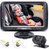 Picture of Rohent Baby Car Camera HD 1080P - Rear-Facing Infant Monitor with Night Vision Car Camera for Baby 150° Wide-Angle Lens Anti-Glare Screen Easy Install 360° Adjustable Display