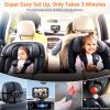 Picture of Rohent Baby Car Camera HD 1080P - Rear-Facing Infant Monitor with Night Vision Car Camera for Baby 150° Wide-Angle Lens Anti-Glare Screen Easy Install 360° Adjustable Display