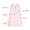 Picture of HALO SleepSack, 100% Cotton Wearable Blanket, Swaddle Transition Sleeping Bag, TOG 0.5, Pink Toile, Medium, 6-12 Months