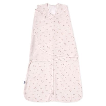 Picture of HALO 100% Cotton Sleepsack Swaddle, 3-Way Adjustable Wearable Blanket, TOG 1.5, Pink Floral, Small, 3-6 Months