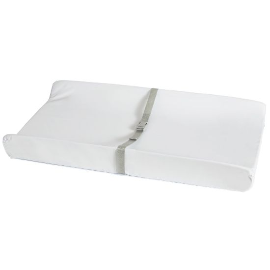 Picture of Munchkin Secure Grip Baby Diaper Changing Pad for Dresser, Waterproof and Wipeable, Contoured, Standard Size (16" x 31"), White