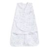 Picture of HALO 100% Cotton Sleepsack Swaddle, 3-Way Adjustable Wearable Blanket, TOG 1.5, Midnight Moons Blue, Small, 3-6 Months