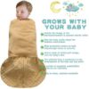 Picture of BSTOPPT Fleece Newborn Sleep Sack Baby Swaddle,3-Way Adjustable Wearable Blanket,2 Pack Fleece Swaddling Sleeping Bag TOG 2.0， (Brown & Dark Green, 0-3 Months)