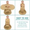 Picture of BSTOPPT Fleece Newborn Sleep Sack Baby Swaddle,3-Way Adjustable Wearable Blanket,2 Pack Fleece Swaddling Sleeping Bag TOG 2.0， (Brown & Dark Green, 0-3 Months)