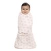 Picture of HALO 100% Cotton Sleepsack Swaddle, 3-Way Adjustable Wearable Blanket, TOG 1.5, Watercolor Rose Toss Blush, Newborn, 0-3 Months