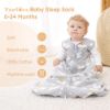 Picture of Yoofoss Baby Sleep Sack 6-12 Months Wearable Blanket for Babies 100% Cotton 2-Way Zipper TOG 0.5 Toddler Sleeping Sack 3 Pack, Comfy Lightweight Sleep Sacks