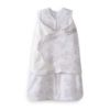 Picture of HALO 100% Cotton Sleepsack Swaddle, 3-Way Adjustable Wearable Blanket, TOG 1.5, Floppy Friends, Newborn, 0-3 Months